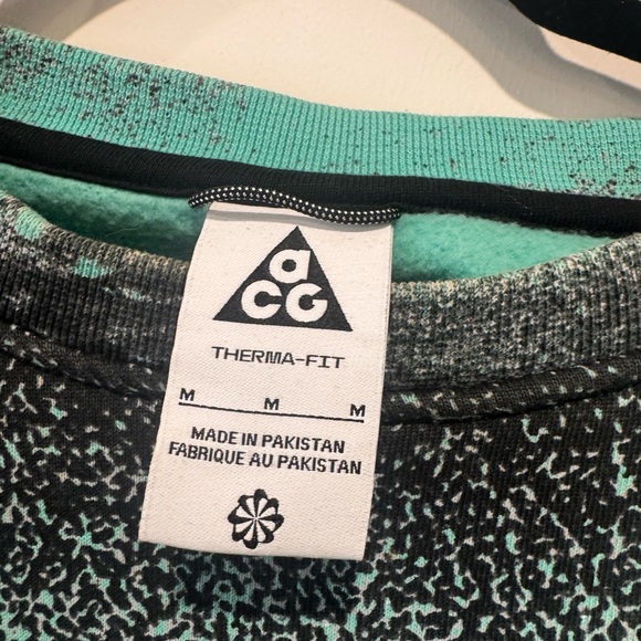 ACG NIKE Green and Black Graphic Men's Sweater MEDIUM - Picture 10 of 10